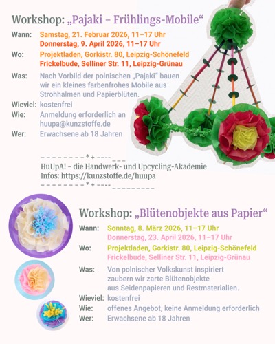 Termine Workshops HuUpA!